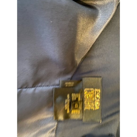 Escada Couture Dress Navy Blue 42 10 12 Low Plunge Open Back Silk Sheath - Picture 10 of 10